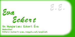 eva eckert business card