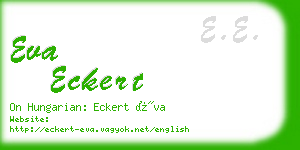 eva eckert business card